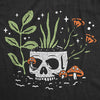  Skull Flowers Womens T Shirt 