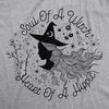  Soul Of A Witch Heart Of A Hippie Womens T Shirt 