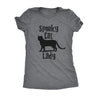  Spooky Cat Lady Womens T Shirt 