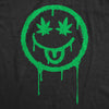  Spray Paint Pot Leaf Smile Womens T Shirt 