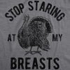  Stop Staring At My Breasts Womens T Shirt 