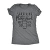  Surviving Motherhood One Sip At A Time Womens T Shirt 