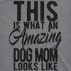  This Is What An Amazing Dog Mom Looks Like Womens T Shirt 
