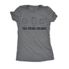  This Speaks Volumes Womens T Shirt 