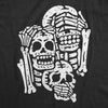  Three Wise Skeletons Womens T Shirt 