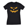  Triangle Nose Pumpkin Face Halloween Womens T Shirt 