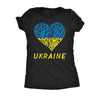  Ukraine Heart Womens T Shirt 