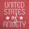  United States Of Anxiety Womens T Shirt 