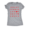  Valentine Alphabet Womens T Shirt 