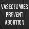  Vasectomies Prevent Abortion Womens T Shirt 