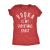 Vodka Is My Christmas Spirit Womens T Shirt 