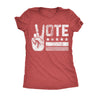  Vote Peace Hand Womens T Shirt 