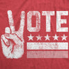  Vote Peace Hand Womens T Shirt 