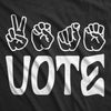  Vote Sign Language Womens T Shirt 