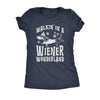  Walkin In A Wiener Wonderland Womens T Shirt 