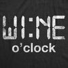  Wine O Clock Womens T Shirt 