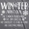  Winter Definition Womens T Shirt 