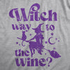  Witch Way To The Wine Womens T Shirt 