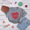  Xoxo Script Heart Womens T Shirt 