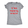 Yall Means All Womens T Shirt 