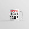 Indifferent to the Headlines Mug