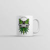 Skull Mug with Cannabis Design
