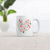 Festive Heart-Shaped Christmas Mug