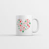 Festive Heart-Shaped Christmas Mug