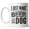 Beer and Dog Cuddles Mug
