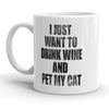Wine and Cat Cuddles Mug