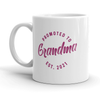 Funny 'Promoted to Grandma 2021' Coffee Mug - 11oz Family Graphic for New Baby Celebrations