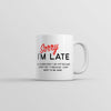 Better Late Than Never Alarm Mug