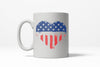 Heart-Shaped USA Mug