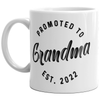 Funny 'Promoted to Grandma 2022' Coffee Mug - 11oz Family Baby Announcement Gift